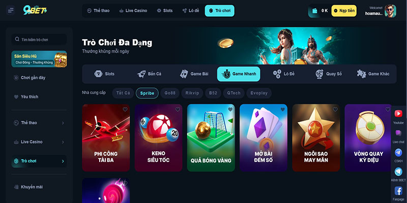 Game Nhanh 9Bet